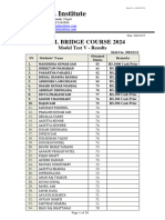 Result Science Model Test V