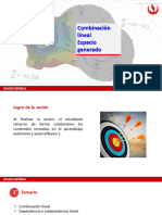 MA264 Sesión 3.1 Clase Integradora - Combinación Lineal. Espacio Generado