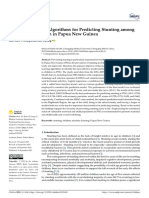 Machine Learning Algorithms For Predicting Stunting Among Under-Five Children in Papua New Guinea