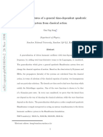 Exact Quantum States of A General Time-Dependent Quadratic System From Classical Action