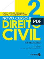 CIVIL - GAGLIANO, Pablo Stolze - Novo Curso de Direito Civil - Vol 02 Obrigações - 2019