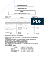 Contrôle Continu: N°1: Direction Régionale TTA