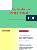 Lecture 10 - Media, Politics and Public Opinion