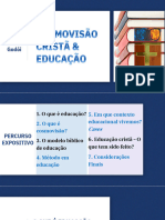 PALESTRA - COSMOVISÃO E EDUCAÇÃO - Jocinei Godoi