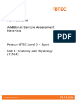 Additional Sample Assessment Material Sport Unit 1 Marking Grid