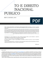 Direito e Direito Internacional Público Pe 2019