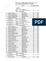 Mbbs Allocation1st