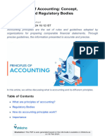 14 Principles of Accounting: Concept, Importance, and Regulatory Bodies