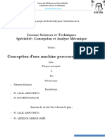 Conception D'une Machine Perceuse À Colonne - Meryem DAHMANI