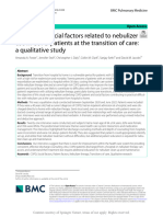 Patient and Social Factors Related To Nebulizer