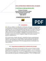 Estado y Gestión de Los Recursos Hídricos en El Ecuador