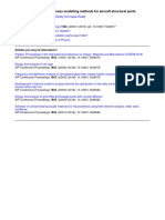 Evaluation of Fastener Stiffness Modelling Methods For Aircraft Structural Joints