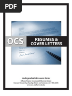 Resumes and Cover Letters