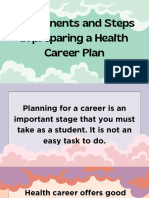 Plans For Health Career-Grade10-4th-Lesson 1