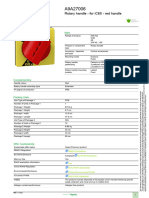 Product Data Sheet: Rotary Handle - For Ic60 - Red Handle