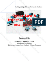 BCA IV Sem Cyber Law & Internet Security