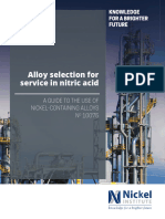 Alloy Selection For Service in Nitric Acid