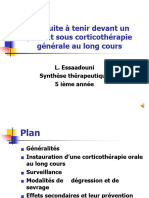 Conduite À Tenir Devant Un Patient Sous Corticothérapie