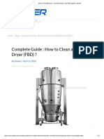 Clean A Fluid Bed Dryer - Complete Guide - Top FBD Supplier - Senieer