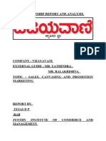 Vijayavani Internhsip Report