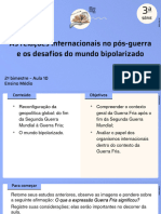 As Relações Internacionais No Pós-Guerra e Os Desafios Do Mundo Bipolarizado