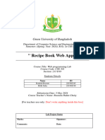 Recipe Book Web App