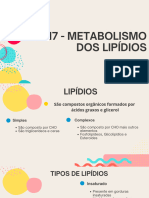 GT 17 - Metabolismo Dos Lipídios