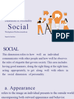 Social Dimension of Personality