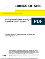 Proceedings of Spie: An Improved Detection Algorithm For Massive MIMO System