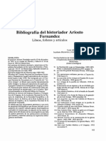 BIBLIOGRAFIA DEL HISTORIADOR ARIOSTO FERNANDEZ Luis Alberto Musso Ambrosi