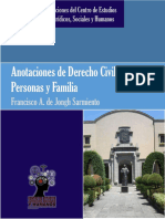 Anotaciones de Derecho Civil I. Personas y Familia Francisco de Jongh Sarmiento