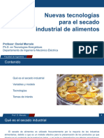 Nuevas Tecnologías para El Secado Industrial de Alimentos