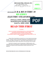 Boiler RB30 Instruction SN 60903 - 63820