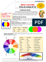 FICHA DE TRABAJO N 03 TEORIA DE COLOR 3 A B Grado 2021 PDF