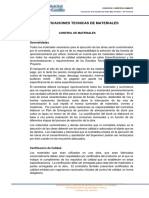 Especificaciones Tecnicas de Materialesok