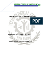 Social Cultural Anthropology Reviewer