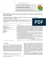 Hemoprotozoa of Domestic Animals in France Prevalence and Molecular Characterization