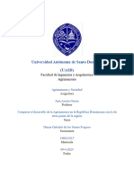 Comparacion de Agrm en RD Vs Otros Países