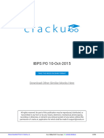 IBPS PO 10-Oct-2015 by Cracku