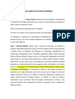 Borrador 2. Guión Audiencia Etapa Intermedia. D.P.P. Caso Usurpación Agravada