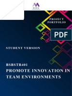 BSBSTR401 Project Portfolio Student.v1.0