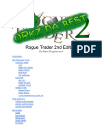 Rogue Trader 2nd Edition (Copy) - Da Best Supplement