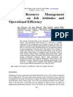 Human Resource Management Influences On Job Attitudes and Operational Efficiency - KUSDIYANTO UNNES