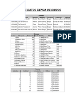 Base de Datos Tienda de Discos