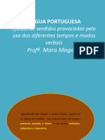 Efeitos de Sentidos Provocados Pelo Uso Dos Diferentes Tempos e Modos Verbais