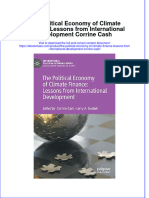 The Political Economy of Climate Finance Lessons From International Development Corrine Cash Full Chapter PDF