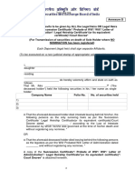 Simplified Procedure For Transmission of Shares - SEBI Circular