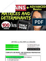 JEE MAIN Matrices & Determinants