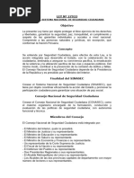 LEY #27933 Objetivo: Ley Del Sistema Nacional de Seguridad Ciudadana