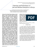 Innovative Structure and Performance of Manufacturing Small and Medium Enterprises in Kenya